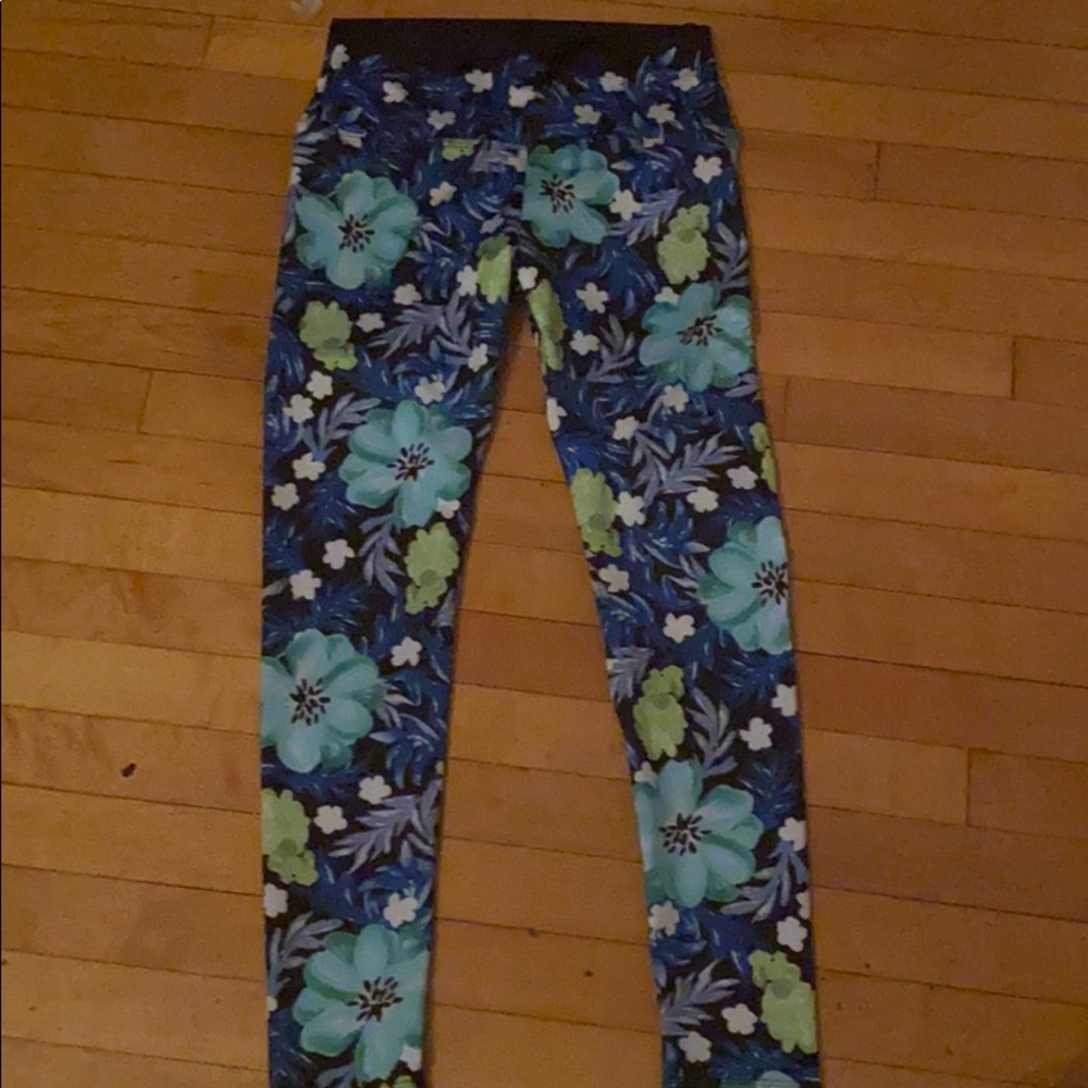 COPY - Full length flower retro yoga pants